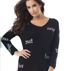 ANGEL APPAREL All About You Black Sweater